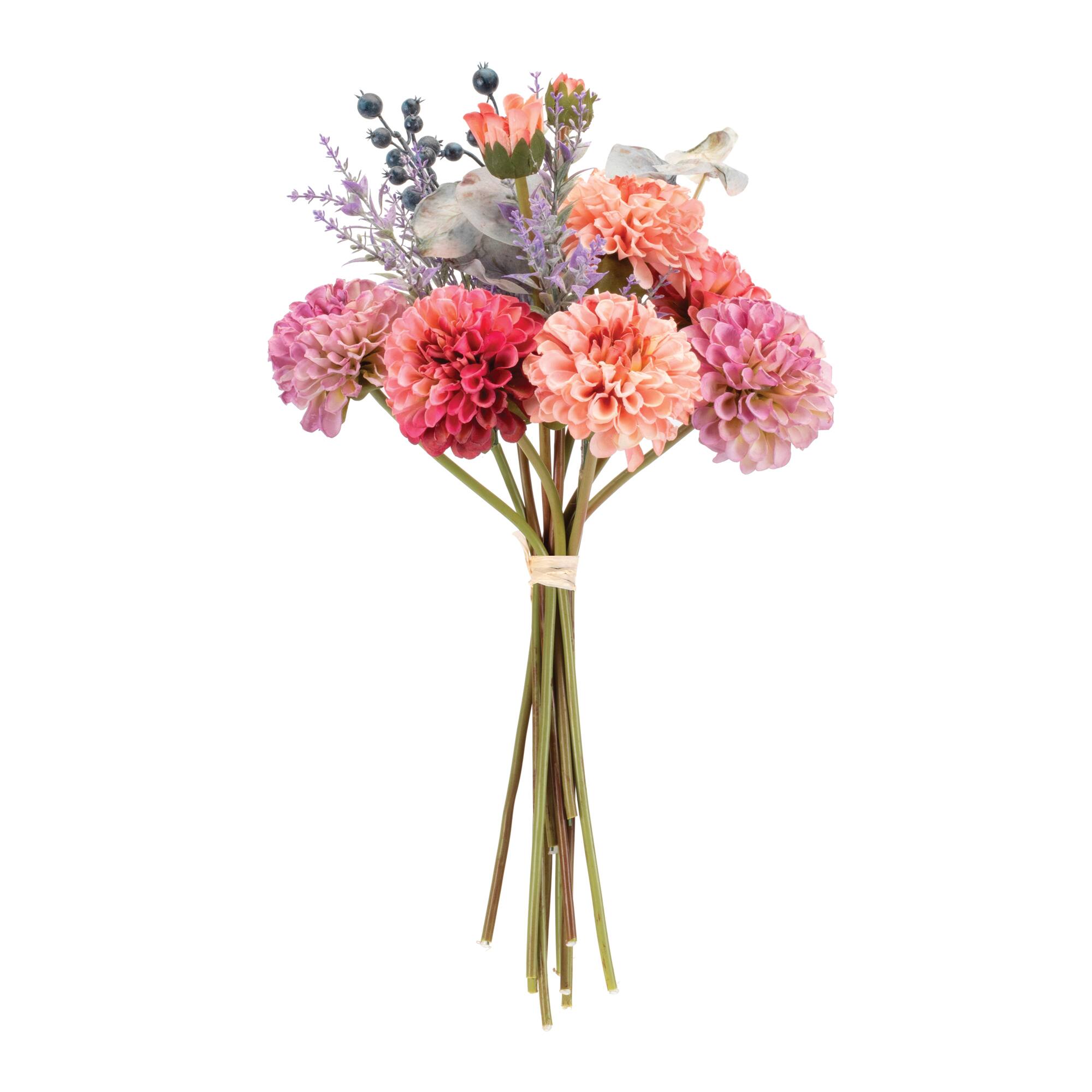 18.25" Mixed Zinnia Floral Bouquets, 2ct.